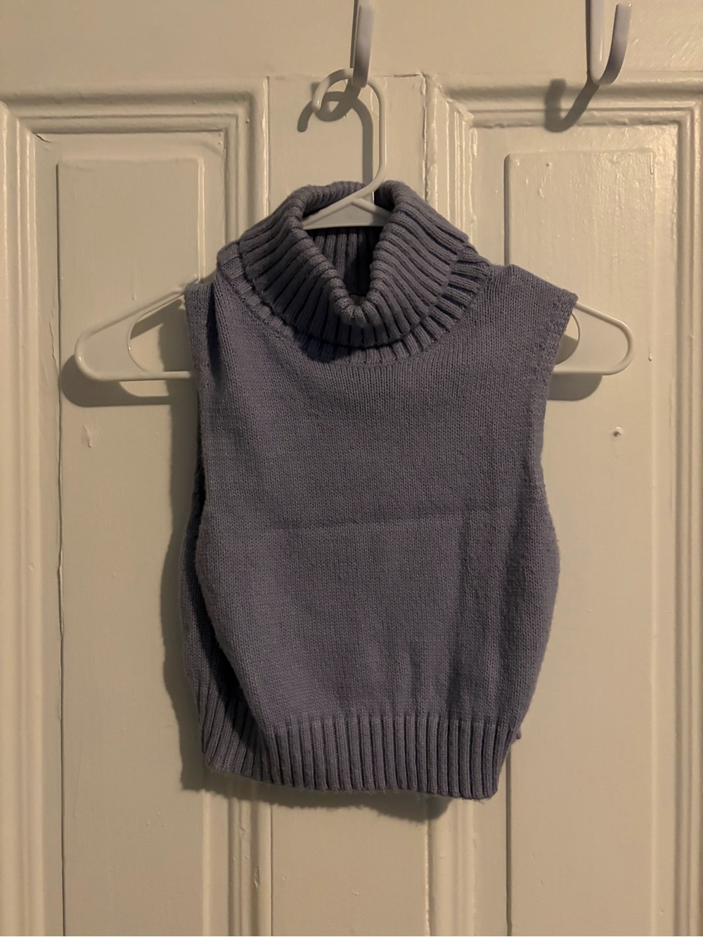 Garage Lavender Sleeveless Turtleneck Sweater Vest